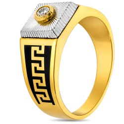 Χρυσό ανδρικό δαχτυλίδι Κ14